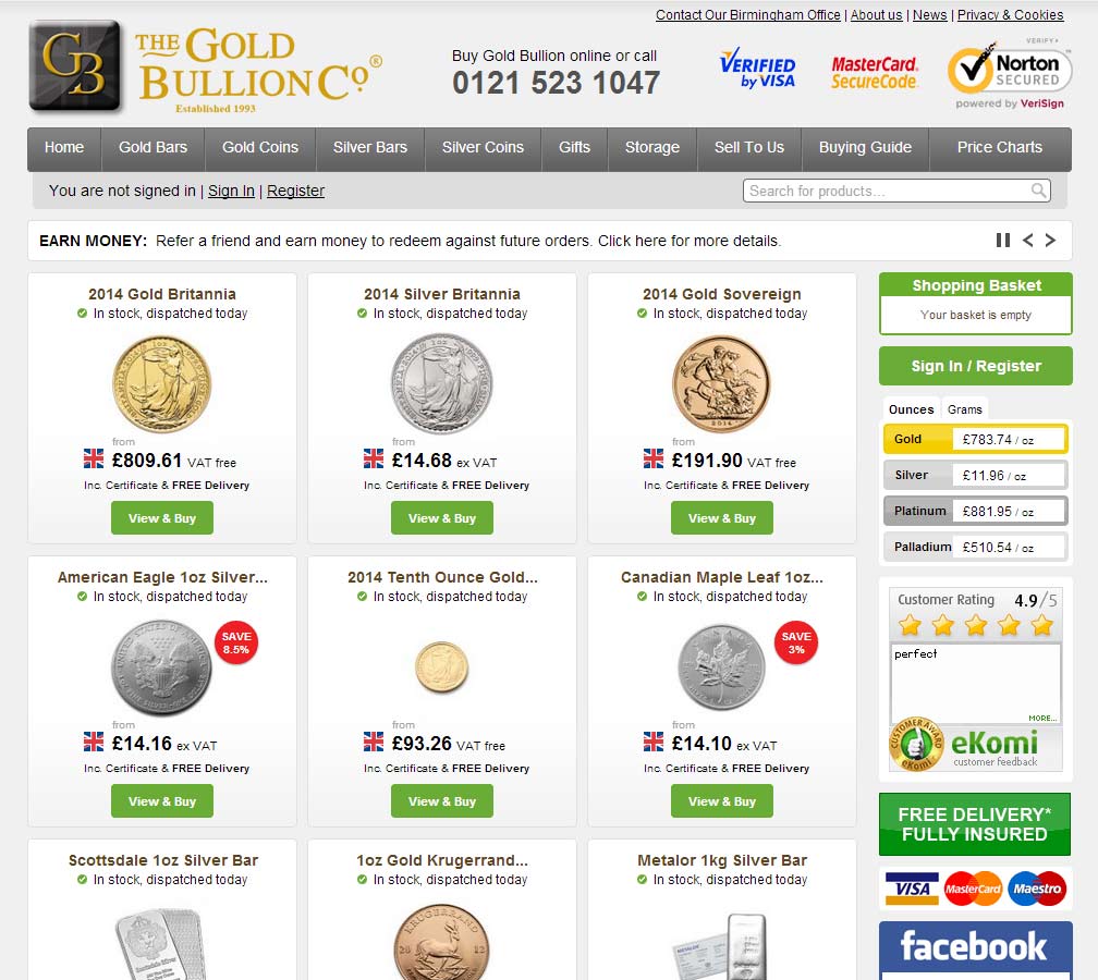the gold bullion company review
